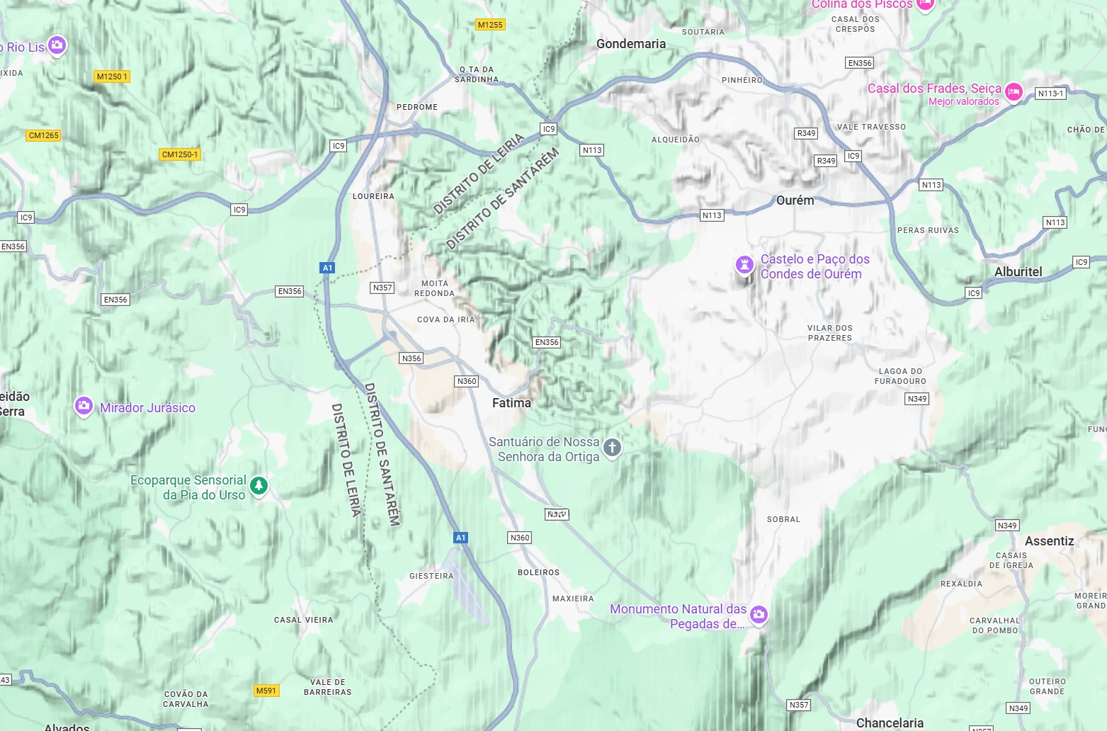 Emissão de plantas topográficas Fátima