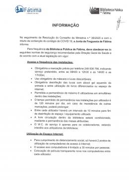 Alterações do funcionamento dos serviços da Junta de Freguesia - COVID 19