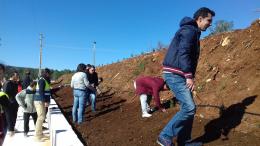 Junta de Freguesia colabora com o CRIF na plantação de Ecobombas