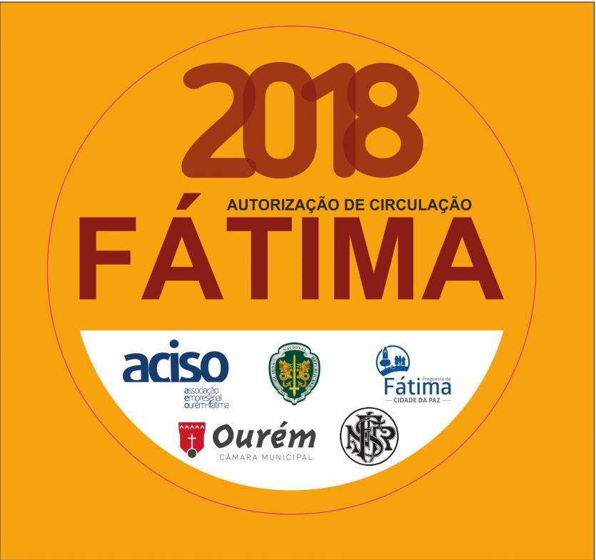 Dísticos de autorização de circulação em Fátima